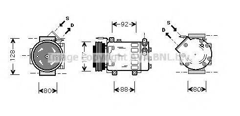 AVA QUALITY COOLING RTK285 Компресор, кондиціонер