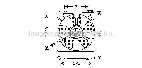 AVA QUALITY COOLING SU7501 Вентилятор, охолодження двигуна
