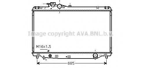 AVA QUALITY COOLING TO2347 Радіатор, охолодження двигуна