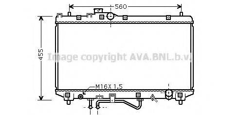 AVA QUALITY COOLING TO2453 Радіатор, охолодження двигуна