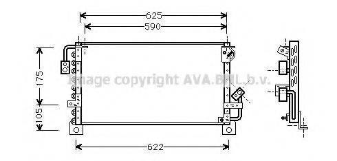 TOYOTA 8846020310 Конденсатор, кондиціонер