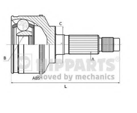 NIPPARTS J2826114 Шарнірний комплект, приводний вал