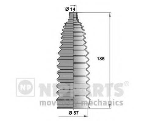 TOYOTA 45535-32070 Комплект пильника, рульове керування