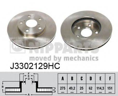 NIPPARTS J3302129HC гальмівний диск