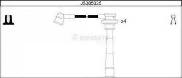 NIPPARTS J5385025 Комплект дротів запалювання