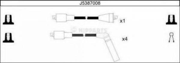 NIPPARTS J5387008 Комплект дротів запалювання