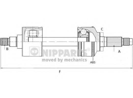 HYUNDAI 49500-2F110 Приводний вал