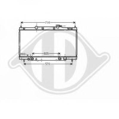 DIEDERICHS 8528107 Радіатор, охолодження двигуна
