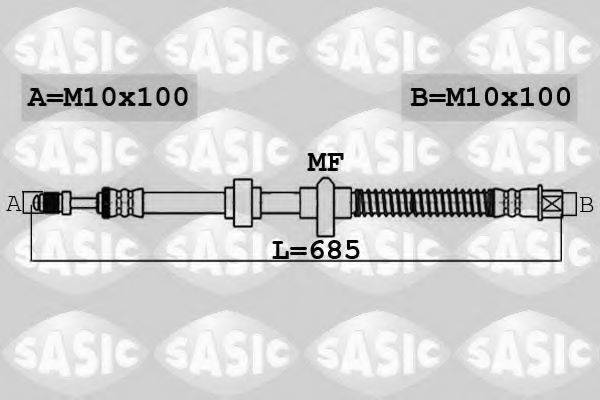 SASIC 6600056 Гальмівний шланг