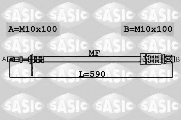 OBTEC A/S 854186 Гальмівний шланг