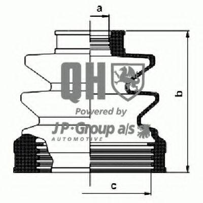 JP GROUP QJB1052 Комплект пильника, приводний вал