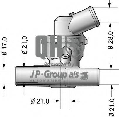 JP GROUP QTH420K Термостат, охолоджуюча рідина