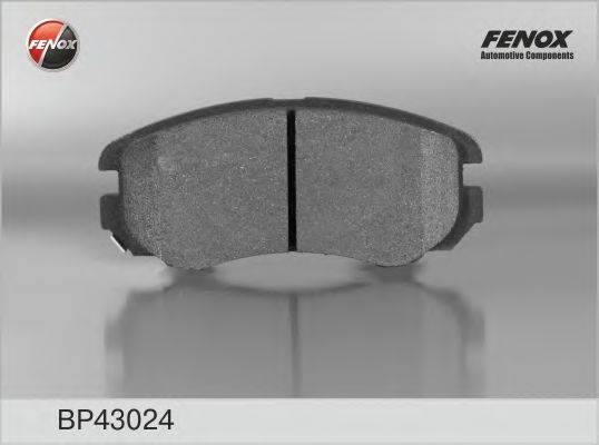FENOX 23891 Комплект гальмівних колодок, дискове гальмо