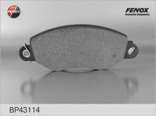 FENOX 23840 Комплект гальмівних колодок, дискове гальмо