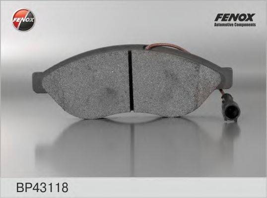 FENOX 24469 Комплект гальмівних колодок, дискове гальмо