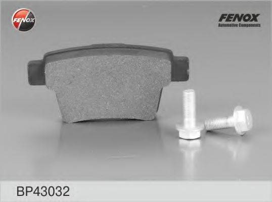 FENOX 24260 Комплект гальмівних колодок, дискове гальмо