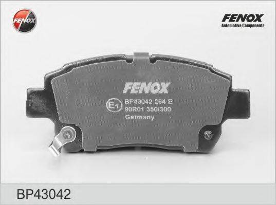 FENOX BP43042 Комплект гальмівних колодок, дискове гальмо
