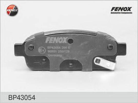 FENOX BP43054 Комплект гальмівних колодок, дискове гальмо