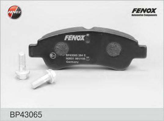 FENOX BP43065 Комплект гальмівних колодок, дискове гальмо