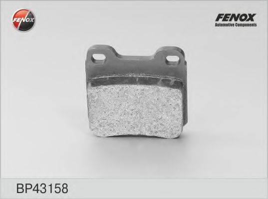 FENOX BP43158 Комплект гальмівних колодок, дискове гальмо