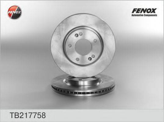 FENOX TB217758 гальмівний диск