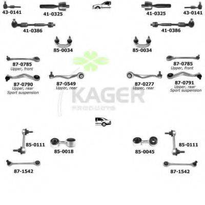 KAGER 800184 Підвіска колеса