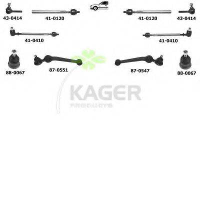 KAGER 800290 Підвіска колеса