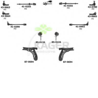 KAGER 800373 Підвіска колеса