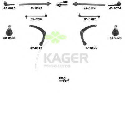 KAGER 800382 Підвіска колеса