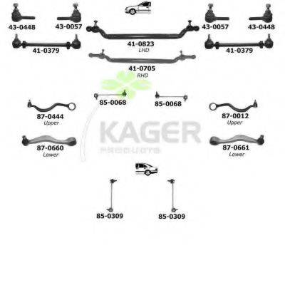 KAGER 800457 Підвіска колеса