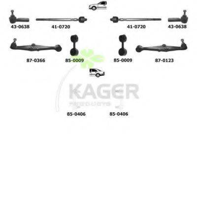 KAGER 800529 Підвіска колеса