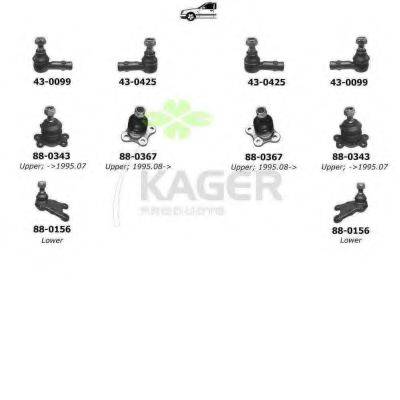 KAGER 800625 Підвіска колеса