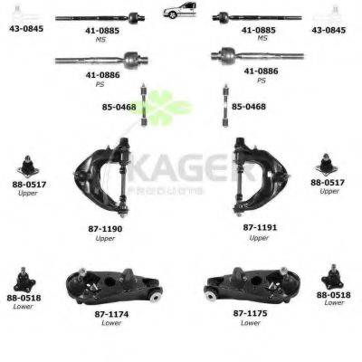 KAGER 800657 Підвіска колеса