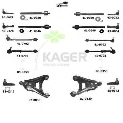 KAGER 800793 Підвіска колеса