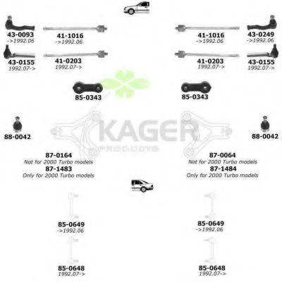 KAGER 800923 Підвіска колеса