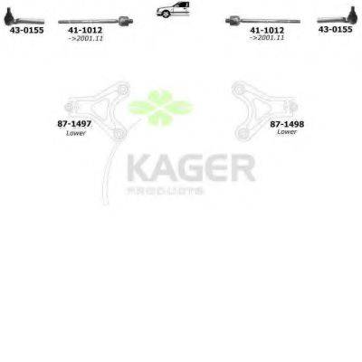 KAGER 800933 Підвіска колеса