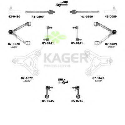 KAGER 801032 Підвіска колеса