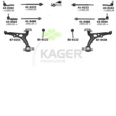KAGER 801352 Підвіска колеса