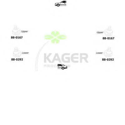 KAGER 801353 Підвіска колеса