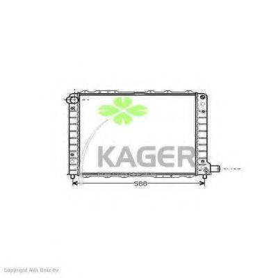 KAGER 310566 Радіатор, охолодження двигуна