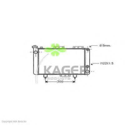 KAGER 310903 Радіатор, охолодження двигуна