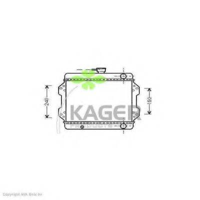 KAGER 311042 Радіатор, охолодження двигуна