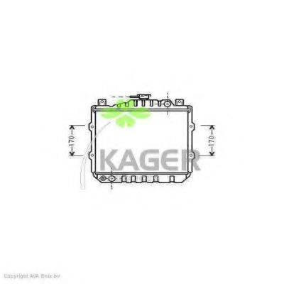 KAGER 311044 Радіатор, охолодження двигуна