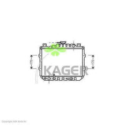 KAGER 311045 Радіатор, охолодження двигуна