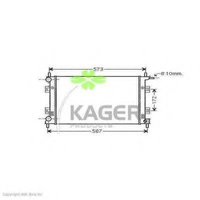 KAGER 312256 Радіатор, охолодження двигуна