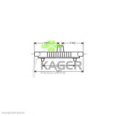 KAGER 313730 масляний радіатор, моторне масло