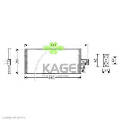 KAGER 945051 Конденсатор, кондиціонер