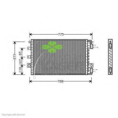 KAGER 945075 Конденсатор, кондиціонер