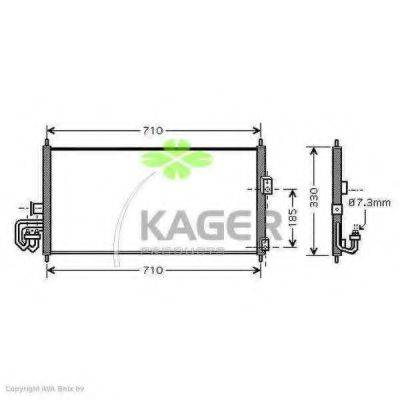 KAGER 945088 Конденсатор, кондиціонер