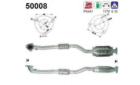 DAEWOO 96351073 Монтажний комплект, каталізатор